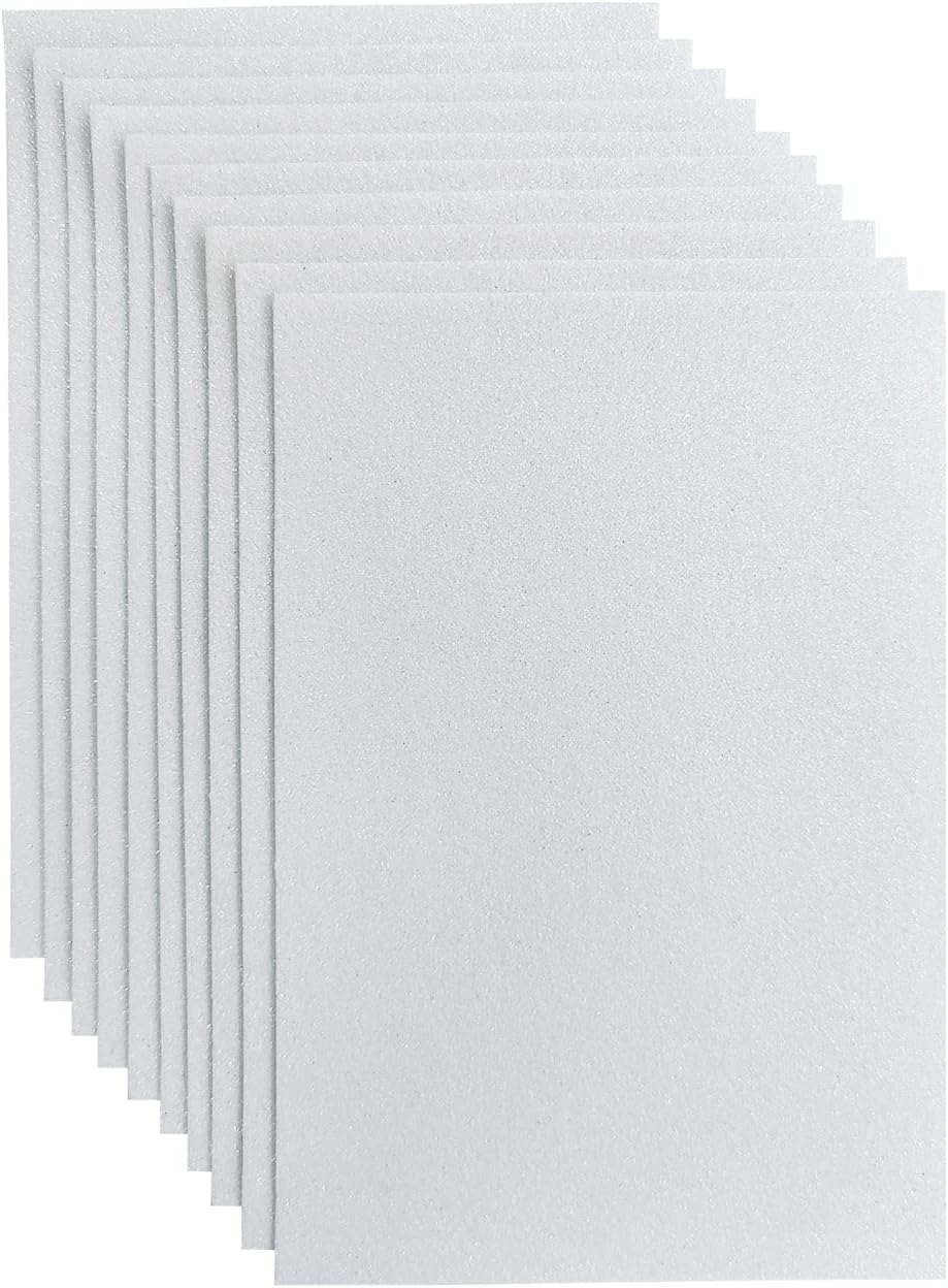 Glitter Felt Fabric, 10pcs Solid Glitter Felt Sheets