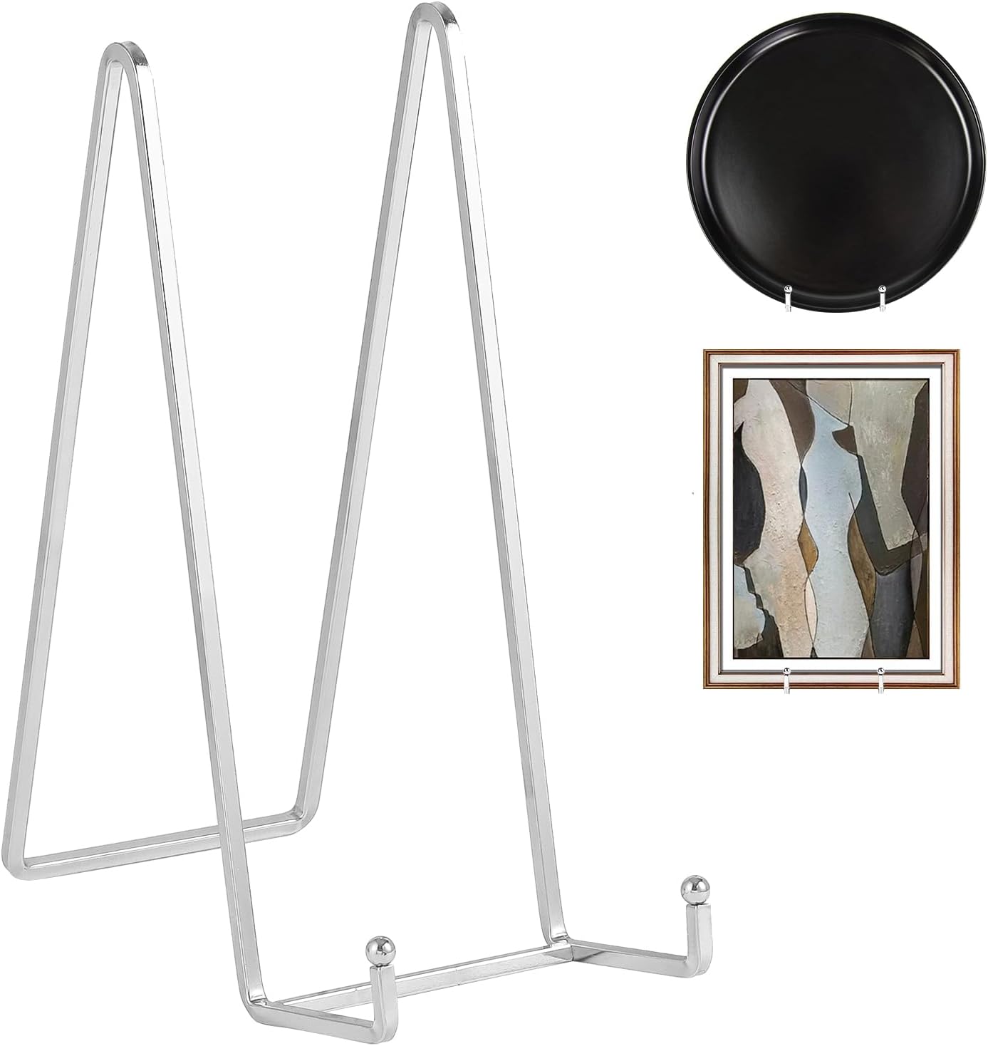 Pack of 2 Large Plate Holder Display Stand - 10 inch Tall