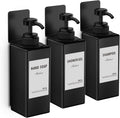 3 Piece Shampoo & Conditioner Dispenser, 500ml Wall-Mounted Dispenser