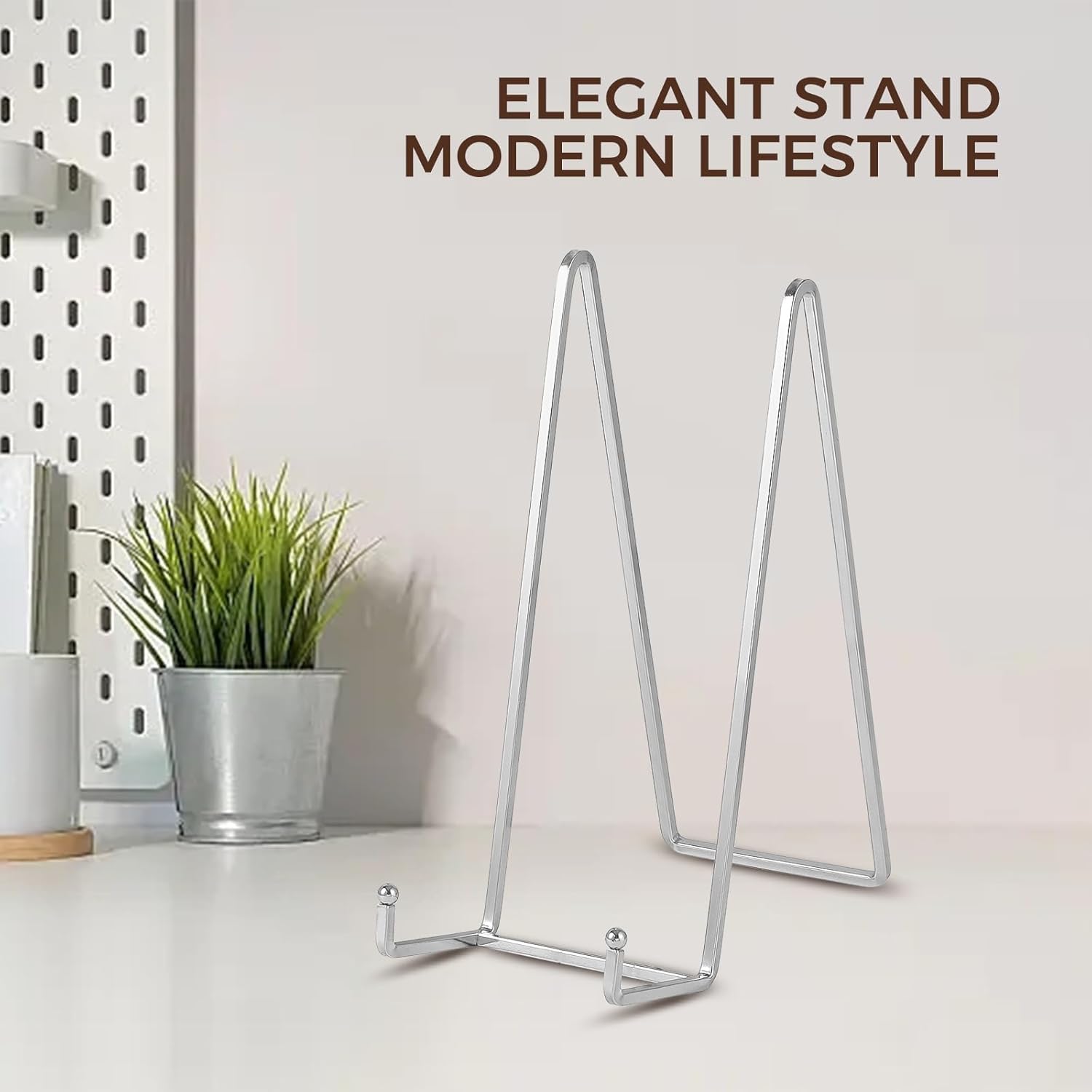 Pack of 2 Large Plate Holder Display Stand - 10 inch Tall