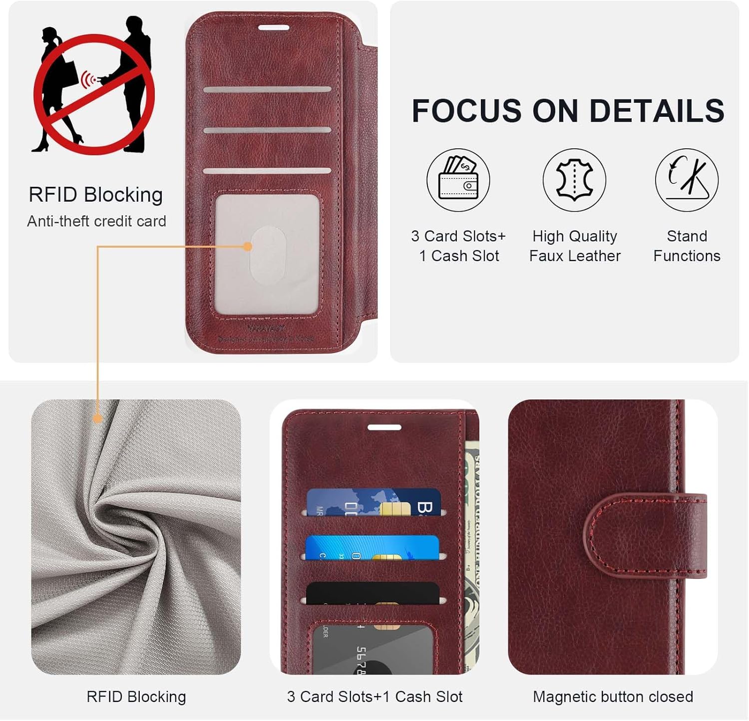 iPhone 15 Pro Max Wallet Case