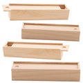 Wooden Pencil Boxes (Box of 4) Plain Wood