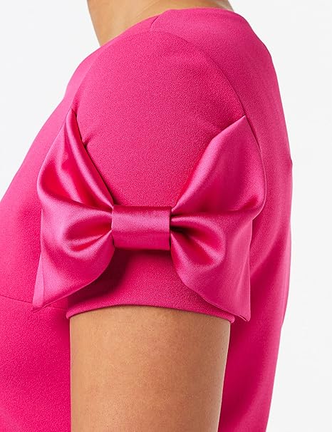 Gina Bacconi Women's Gina Bacconi Women's Crepe Dress With Satin Bows Cocktail Dress